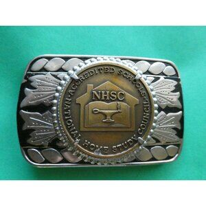 National Accredited Schools Council Home Study Belt Buckle
